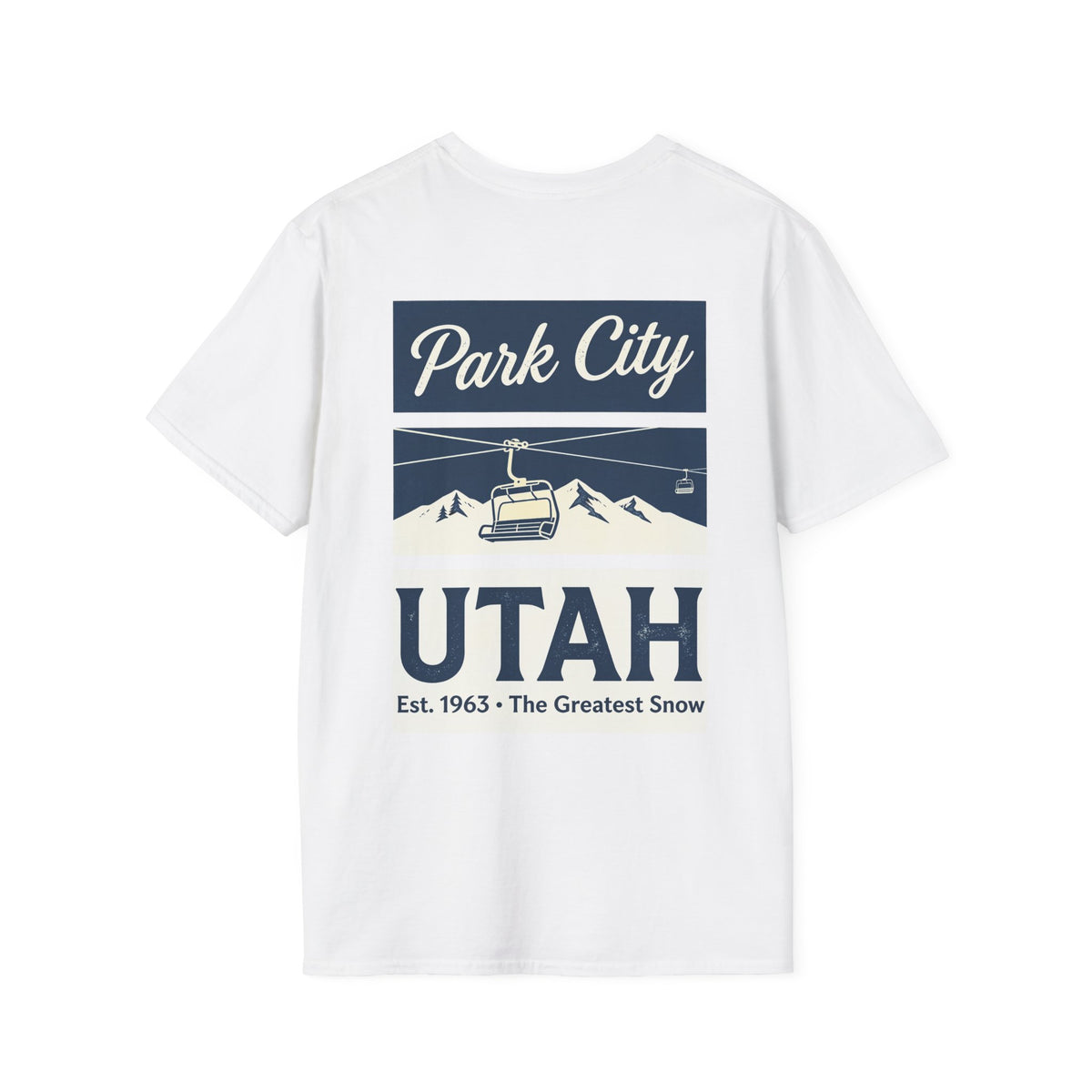 Park City Utah T-Shirt — Vintage Ski Chairlift Retro Mountain Tee