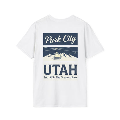 Park City Utah T-Shirt — Vintage Ski Chairlift Retro Mountain Tee