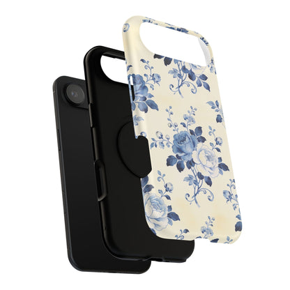 Floral Blue Rose Impact-Resistant Phone Case
