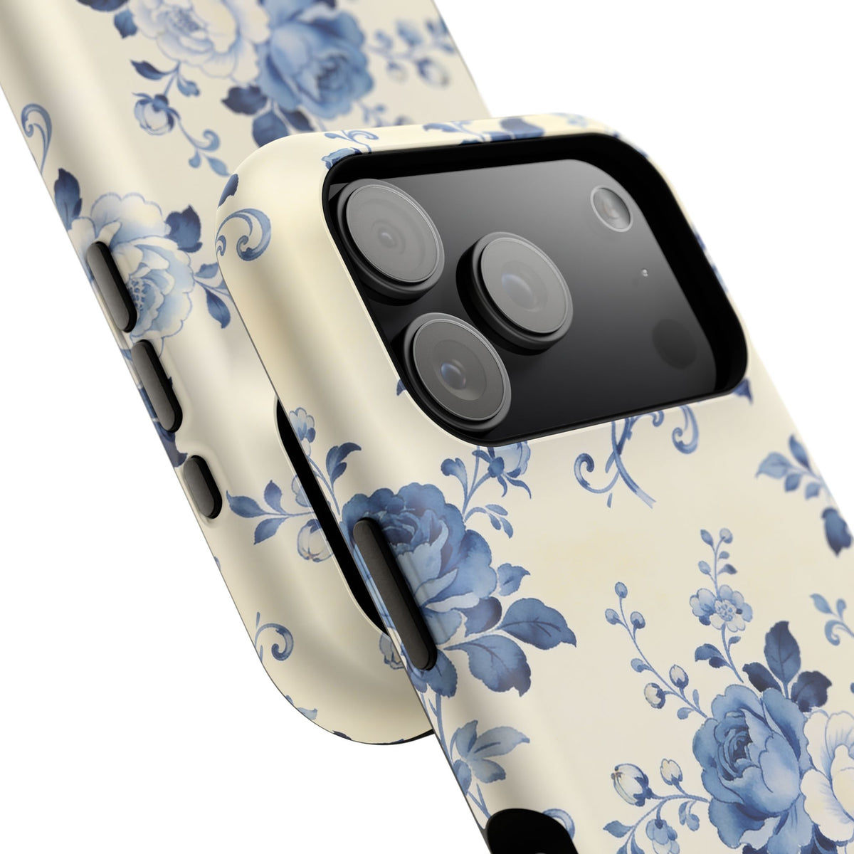 Floral Blue Rose Impact-Resistant Phone Case