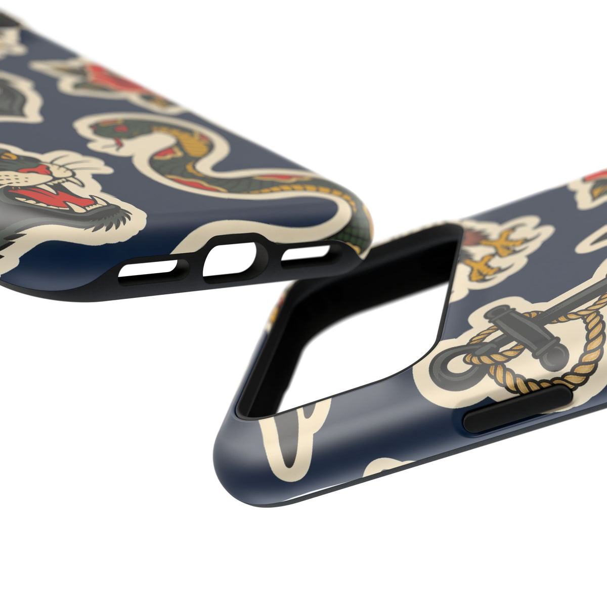 Vintage Tattoo Anchor & Eagle Impact-Resistant Phone Case