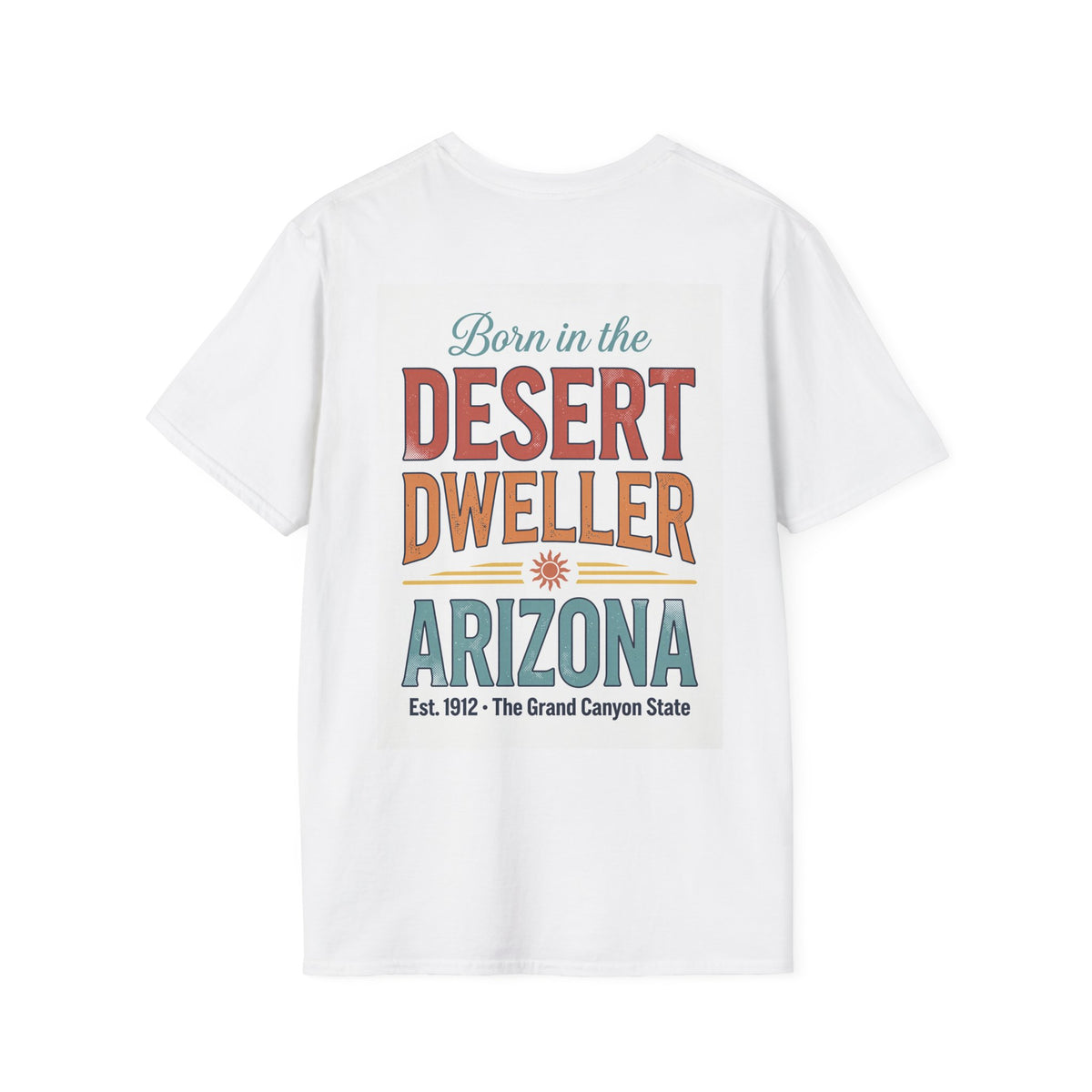 The Grand Canyon State Arizona T-Shirt | Retro Desert Cactus Sun Design