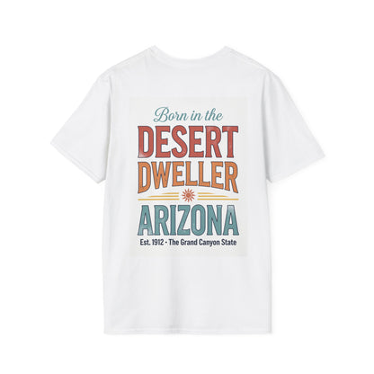 The Grand Canyon State Arizona T-Shirt | Retro Desert Cactus Sun Design