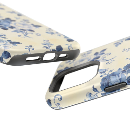 Floral Blue Rose Impact-Resistant Phone Case