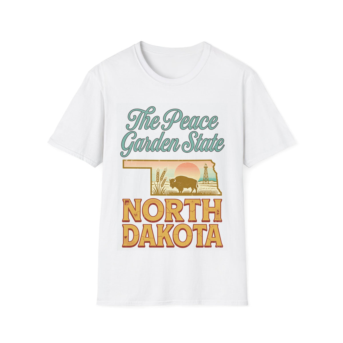 The Peace Garden State T-Shirt | North Dakota Vintage Style