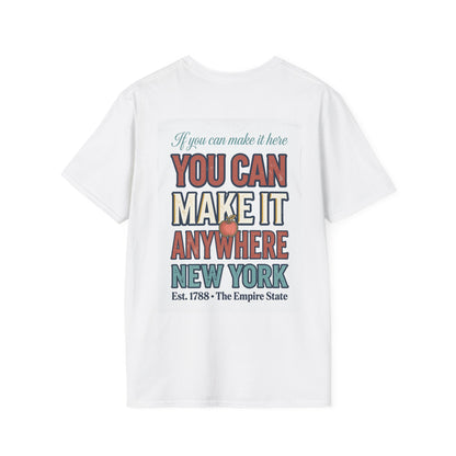 The Empire State New York T-Shirt | NY Skyline Statue of Liberty