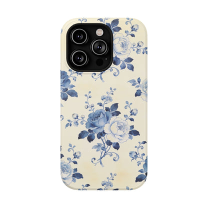 Floral Blue Rose Impact-Resistant Phone Case