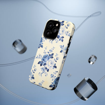 Floral Blue Rose Impact-Resistant Phone Case