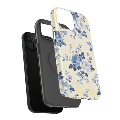 Floral Blue Rose Impact-Resistant Phone Case