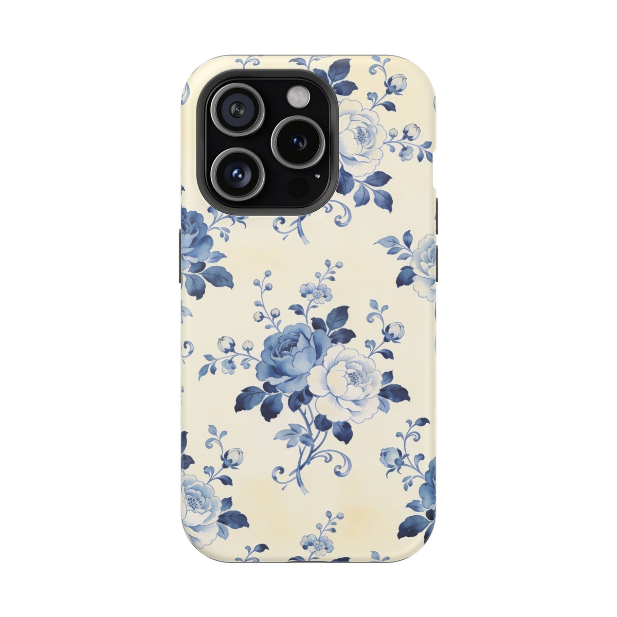 Floral Blue Rose Impact-Resistant Phone Case