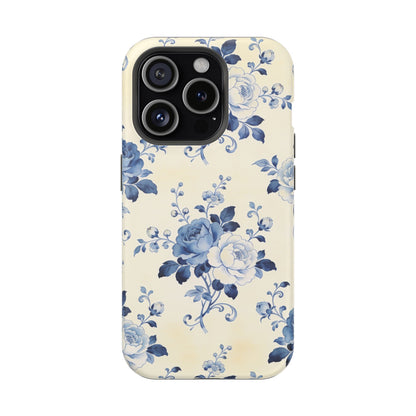 Floral Blue Rose Impact-Resistant Phone Case