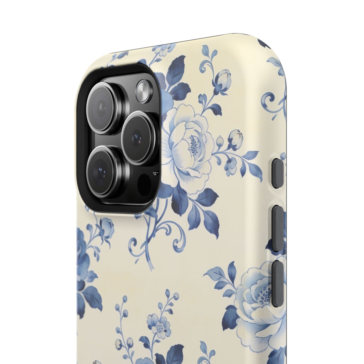 Floral Blue Rose Impact-Resistant Phone Case