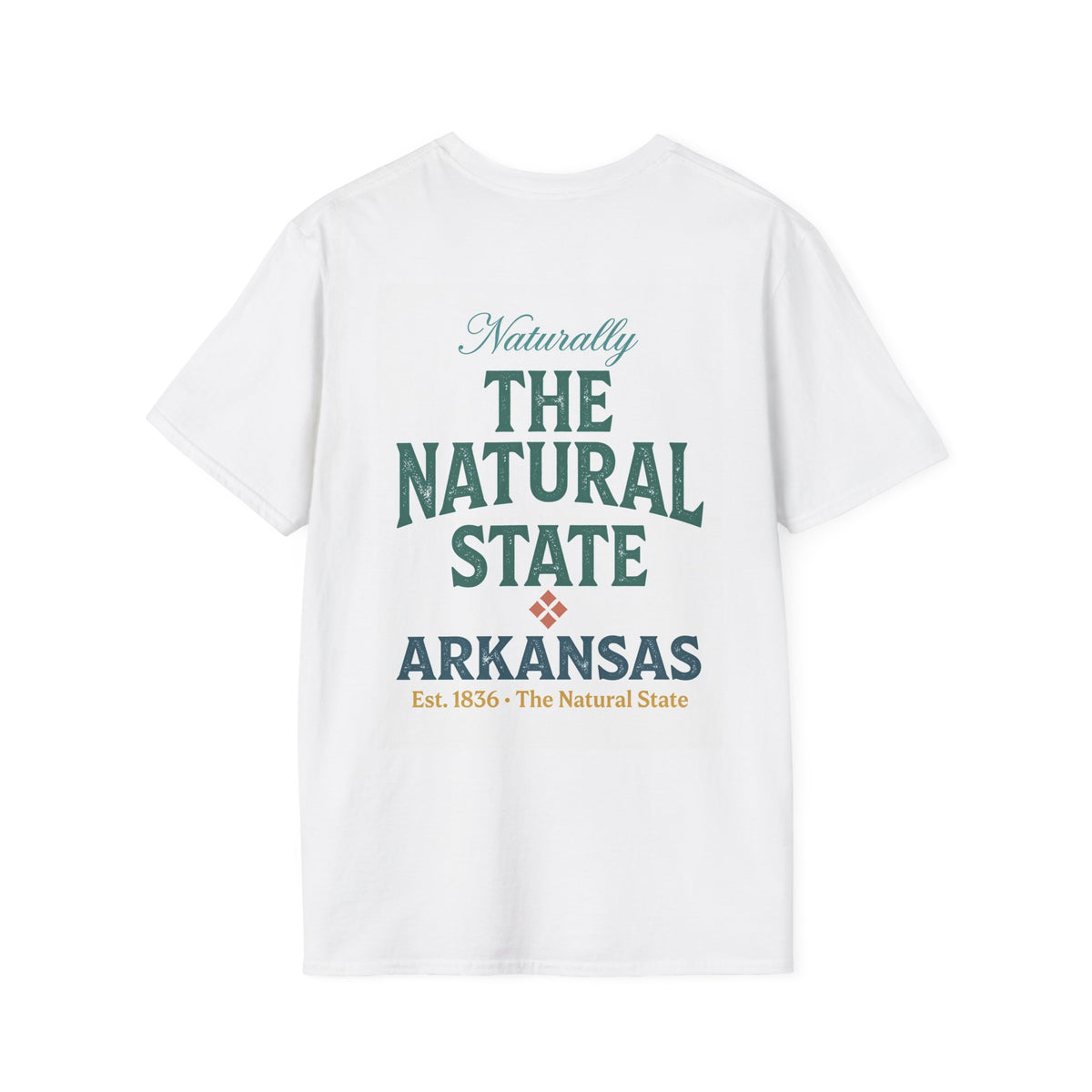 Arkansas state retro sunset diamond graphic T-Shirt