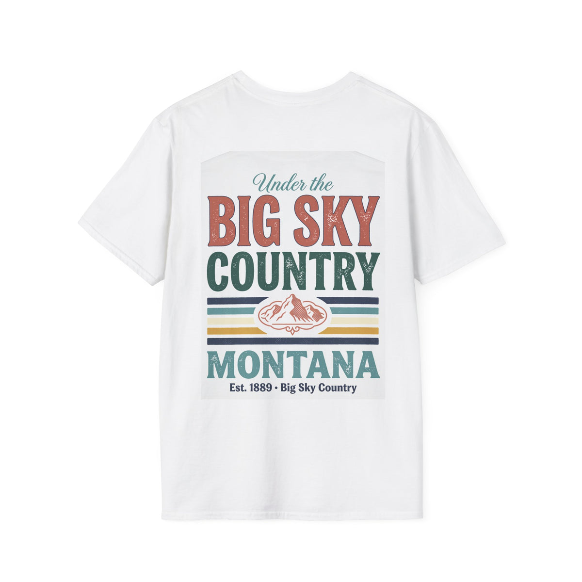 Big Sky Country Montana T-Shirt | Retro Mountain Sunset Bear Design