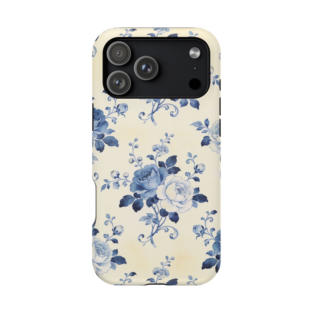 Floral Blue Rose Impact-Resistant Phone Case
