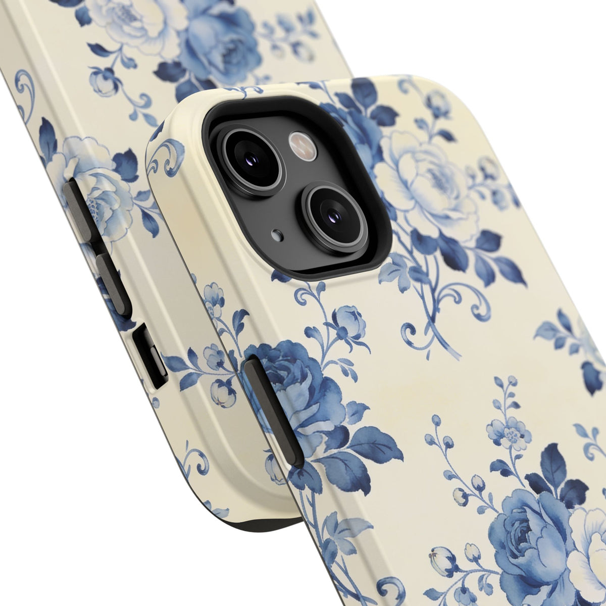 Floral Blue Rose Impact-Resistant Phone Case