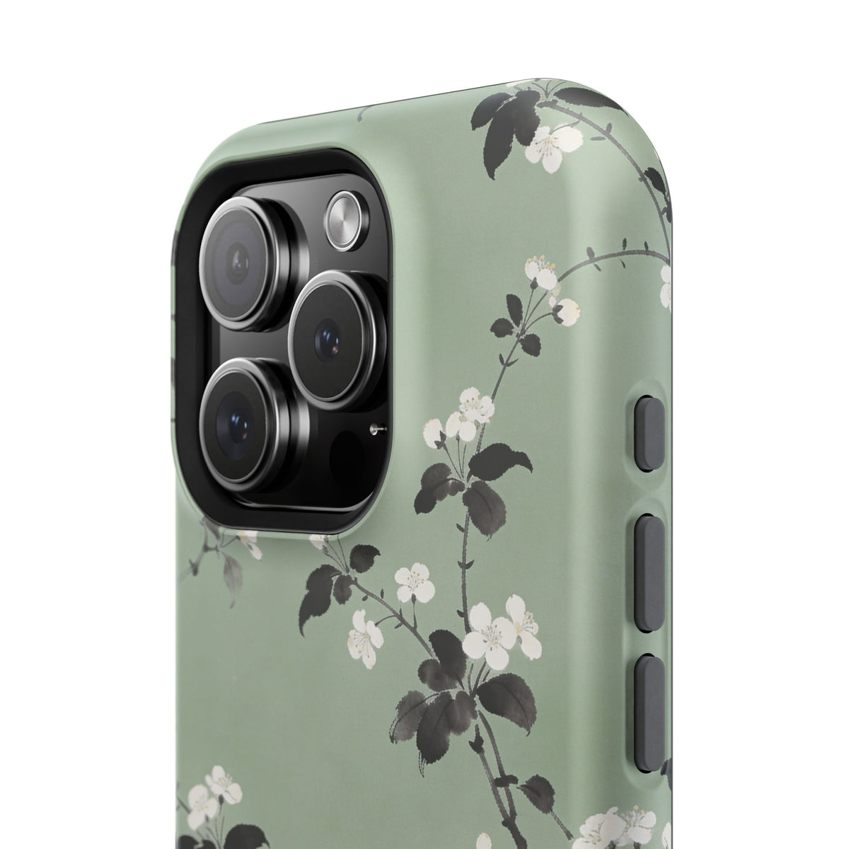 Floral Branch Impact-Resistant Phone Case — Green Botanical Protection