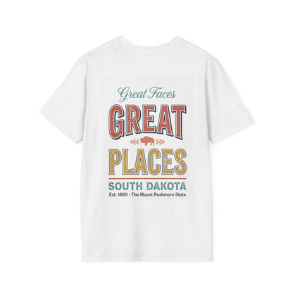 Great Faces Great Places T-Shirt | South Dakota Mount Rushmore Vintage
