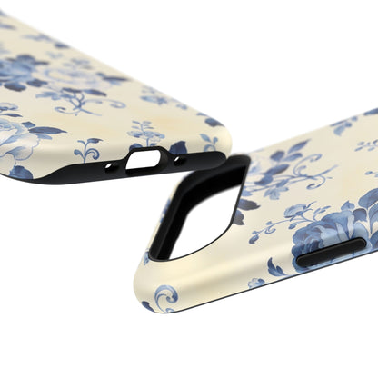 Floral Blue Rose Impact-Resistant Phone Case
