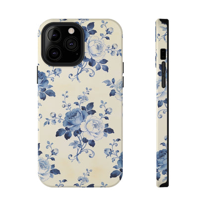 Floral Blue Rose Impact-Resistant Phone Case