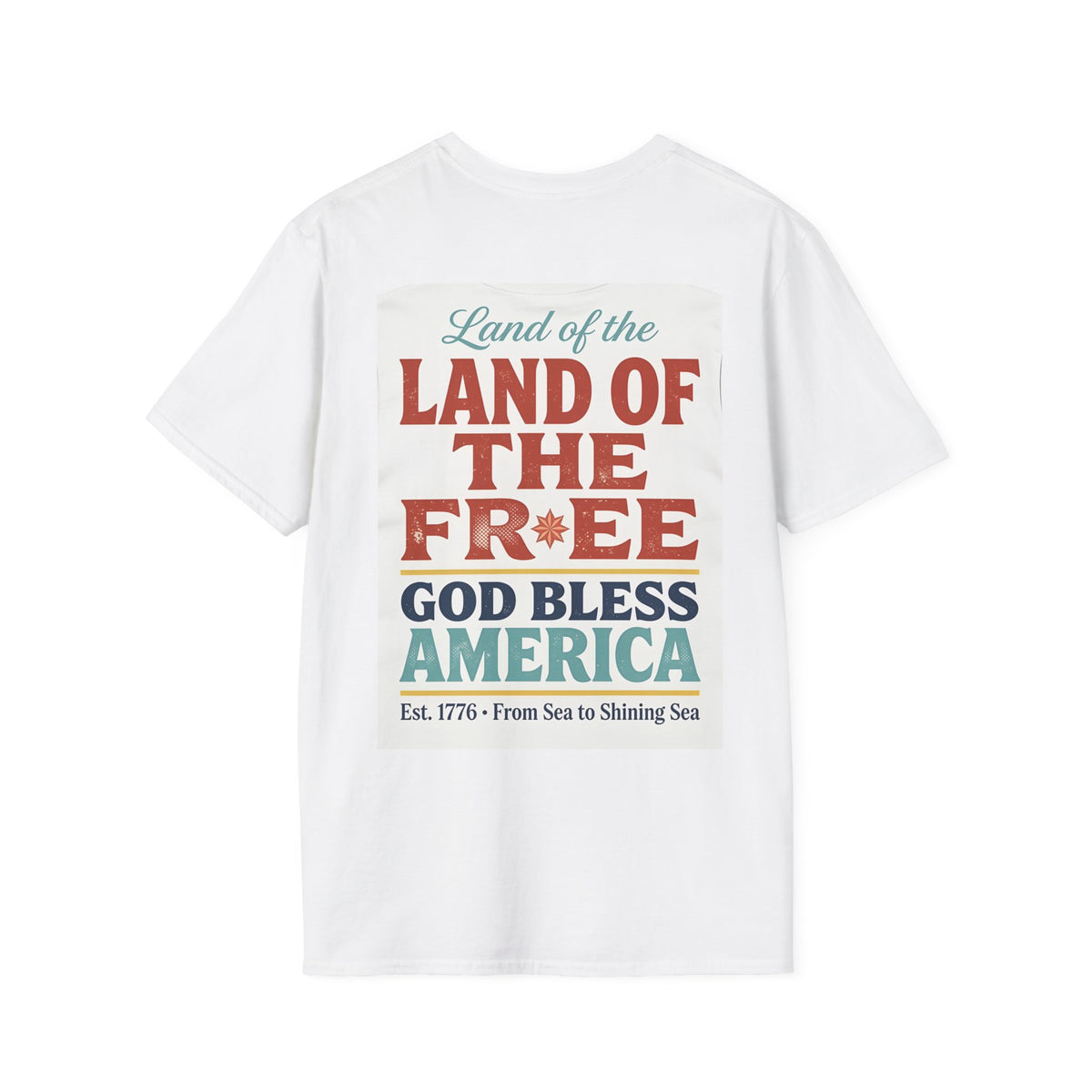 T-Shirt — "Land of the Free" Eagle Retro Patriotic Tee