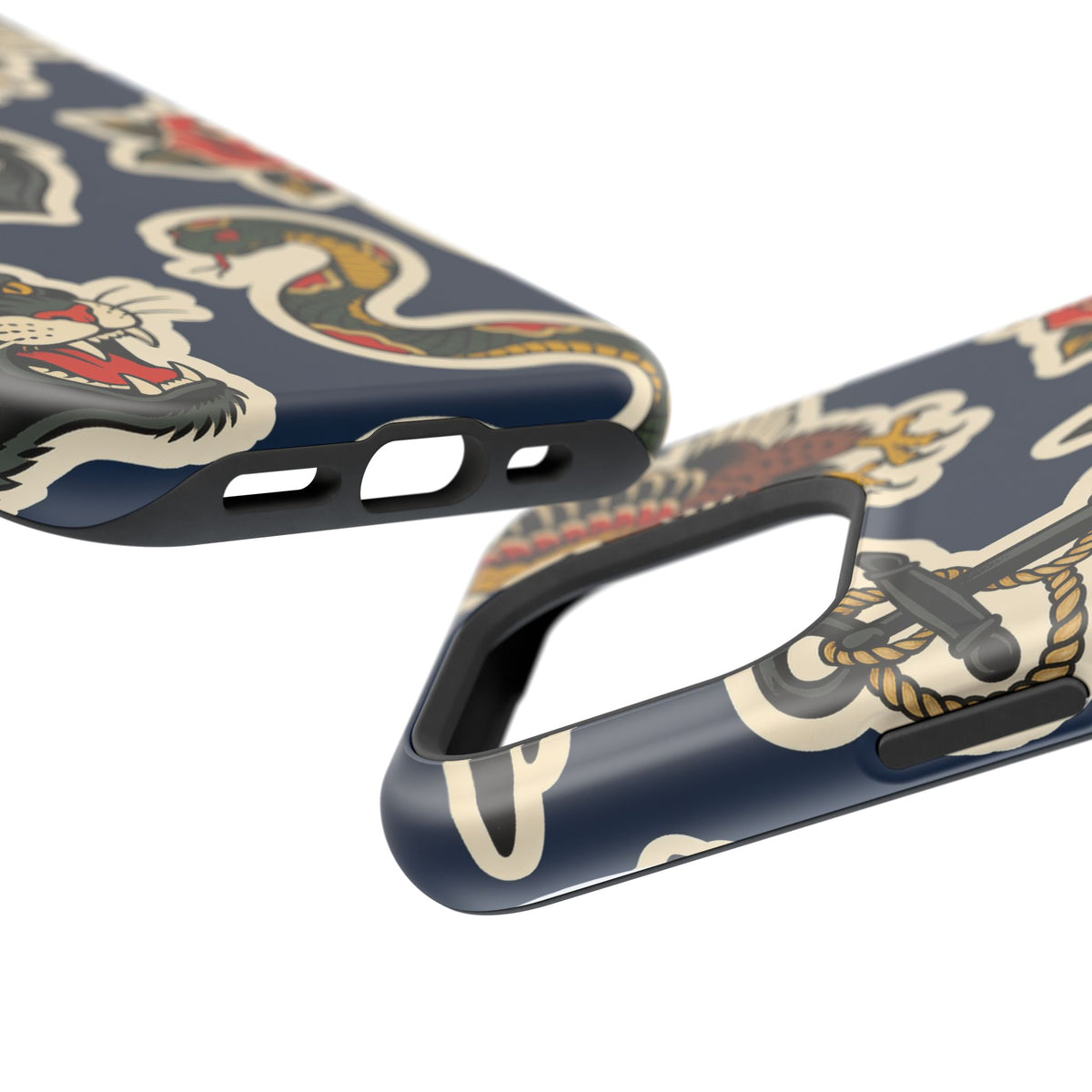 Vintage Tattoo Anchor & Eagle Impact-Resistant Phone Case