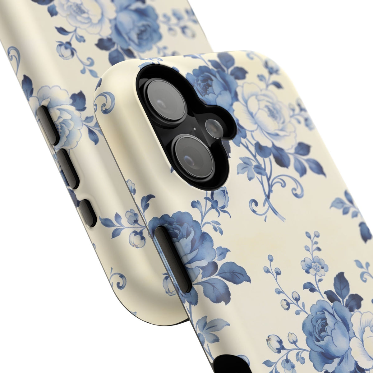 Floral Blue Rose Impact-Resistant Phone Case