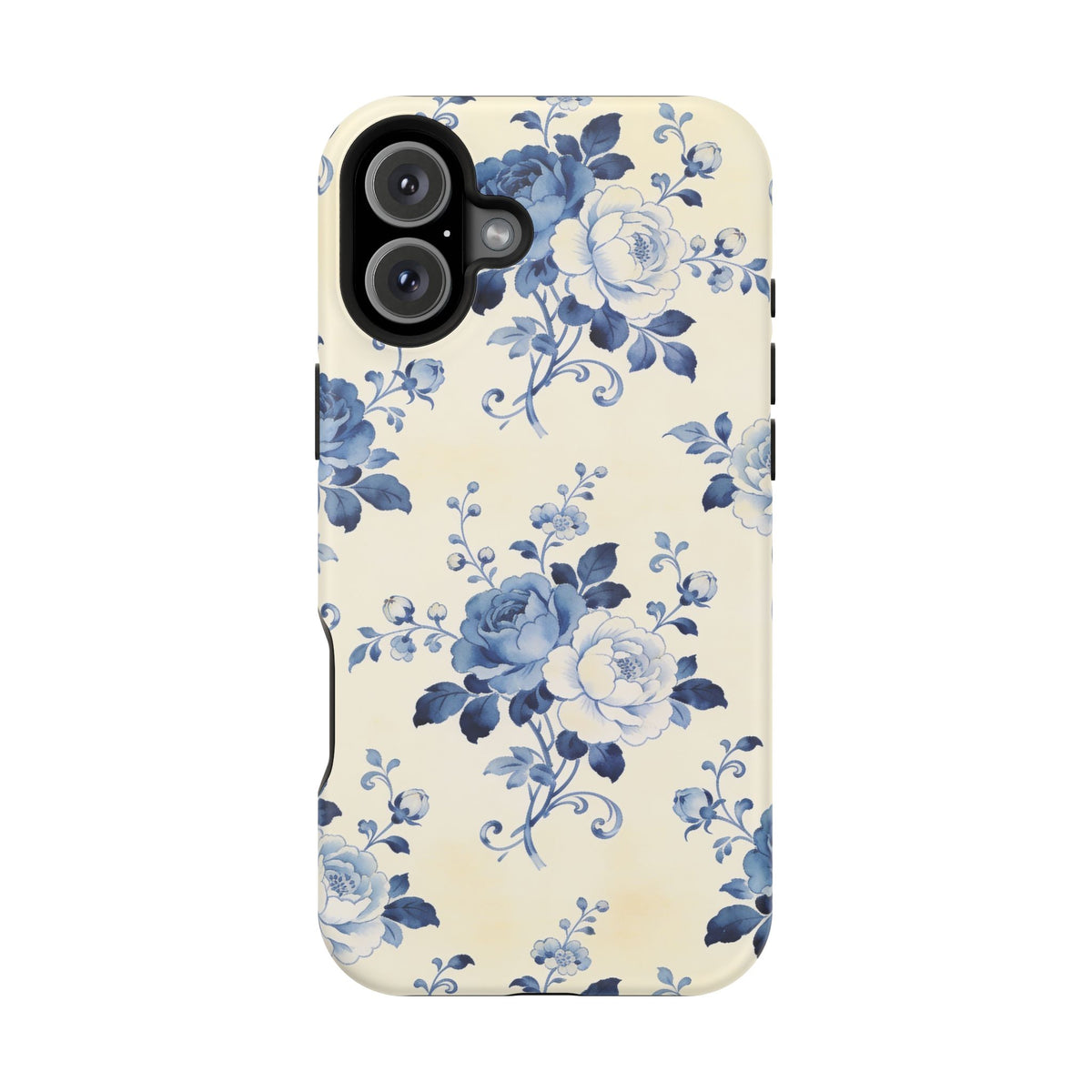 Floral Blue Rose Impact-Resistant Phone Case