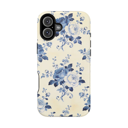 Floral Blue Rose Impact-Resistant Phone Case