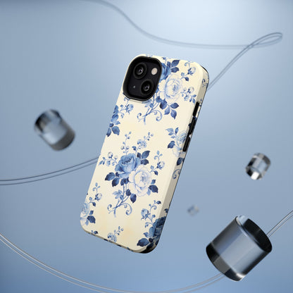 Floral Blue Rose Impact-Resistant Phone Case