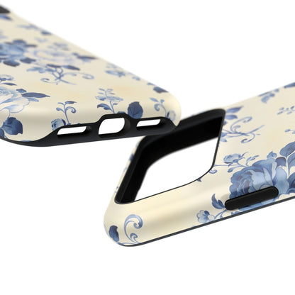 Floral Blue Rose Impact-Resistant Phone Case