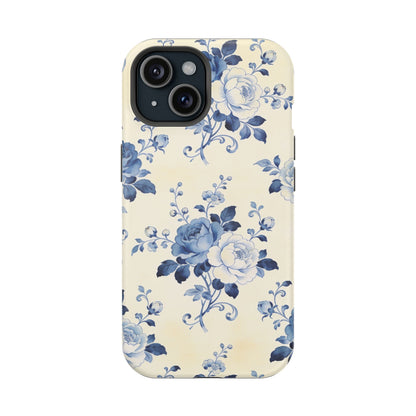 Floral Blue Rose Impact-Resistant Phone Case