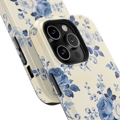 Floral Blue Rose Impact-Resistant Phone Case