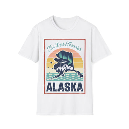 The Last Frontier Alaska T-Shirt | Northern Lights, Bear, Whale