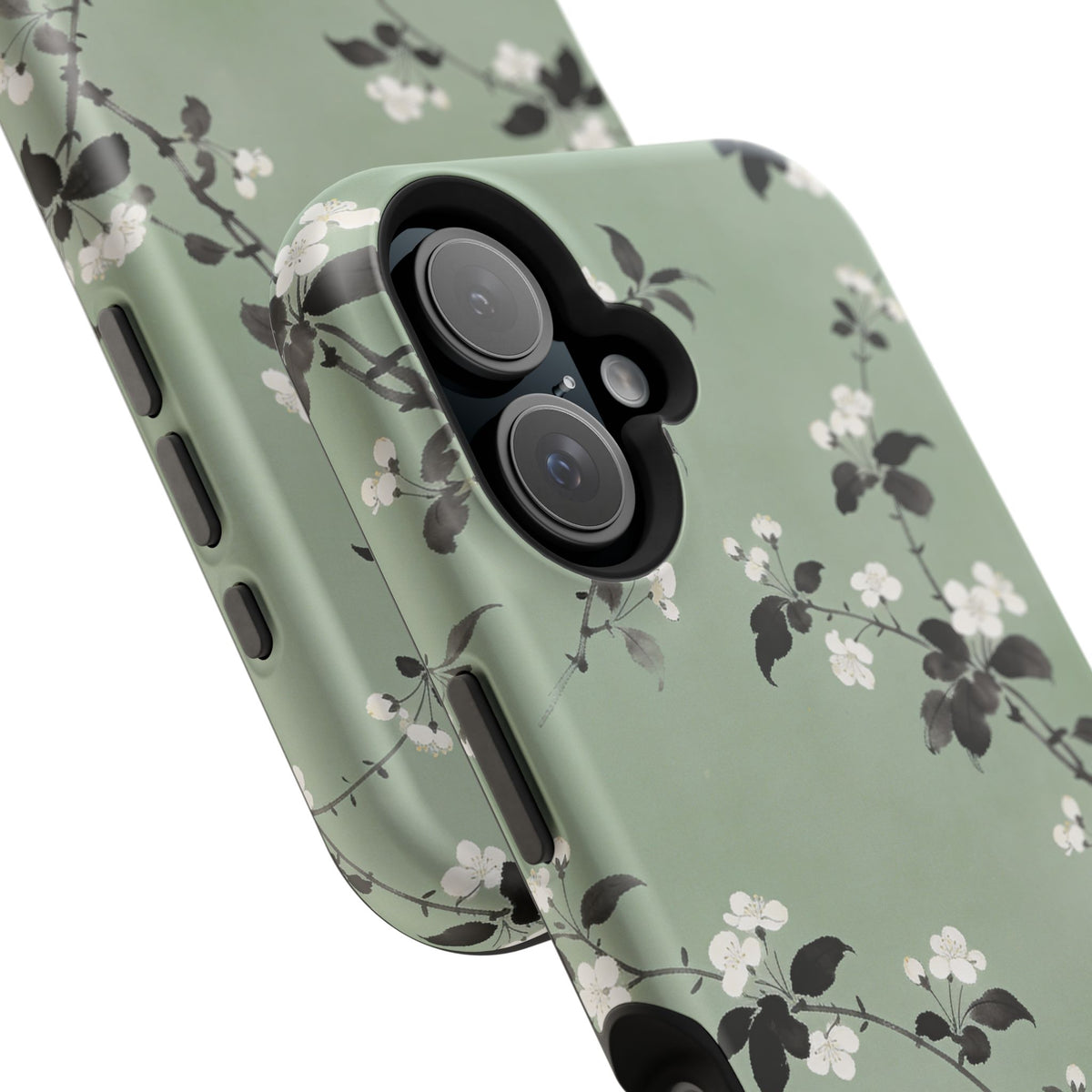 Floral Branch Impact-Resistant Phone Case — Green Botanical Protection