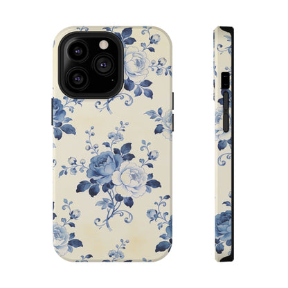 Floral Blue Rose Impact-Resistant Phone Case