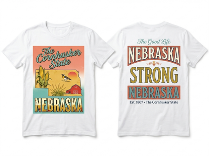 Nebraska flat lay mockup
