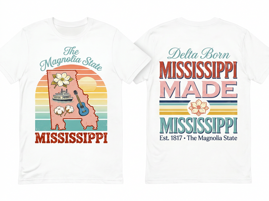 Mississippi flat lay mockup
