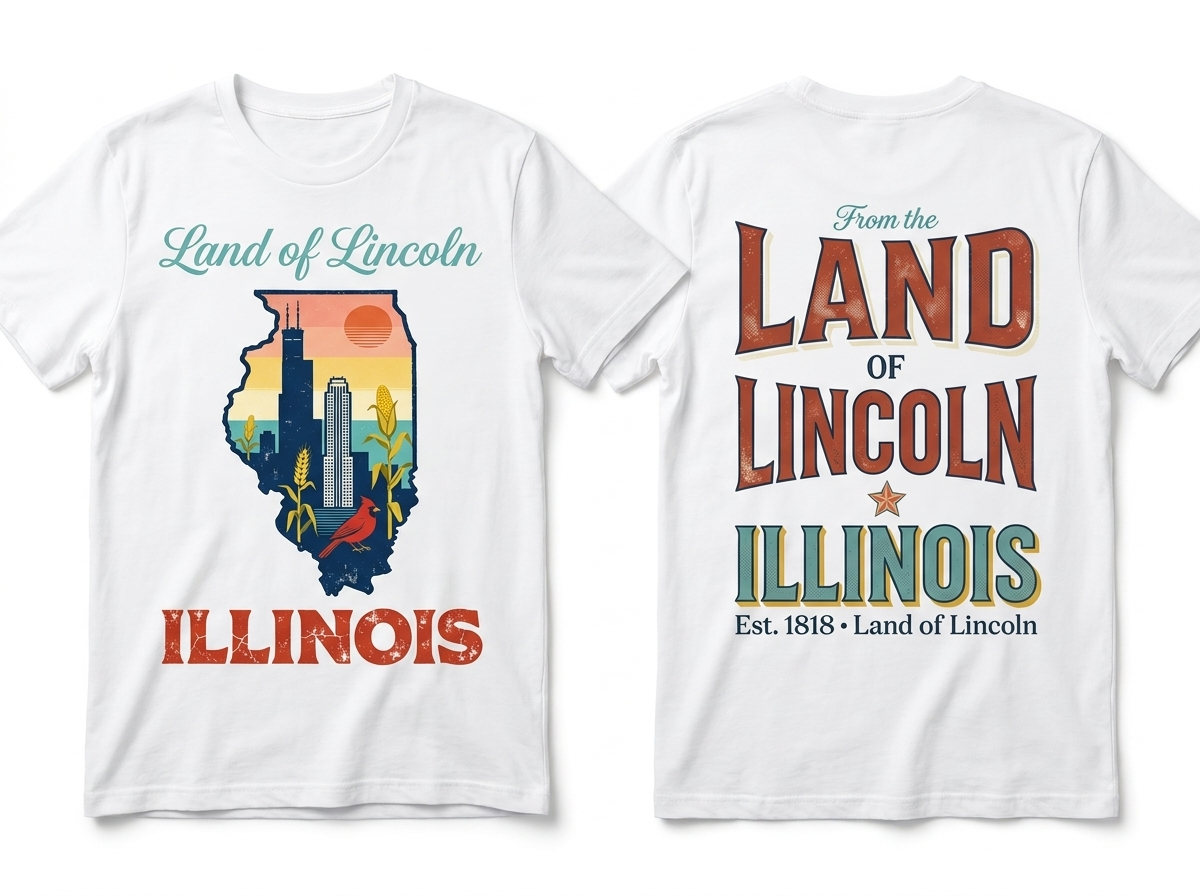 Illinois flat lay mockup