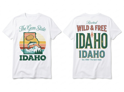Idaho flat lay mockup