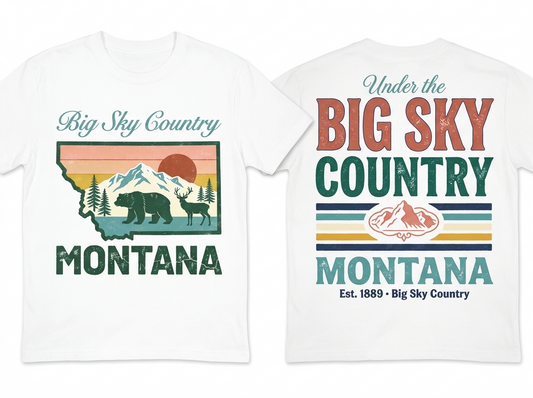 Montana flat lay mockup