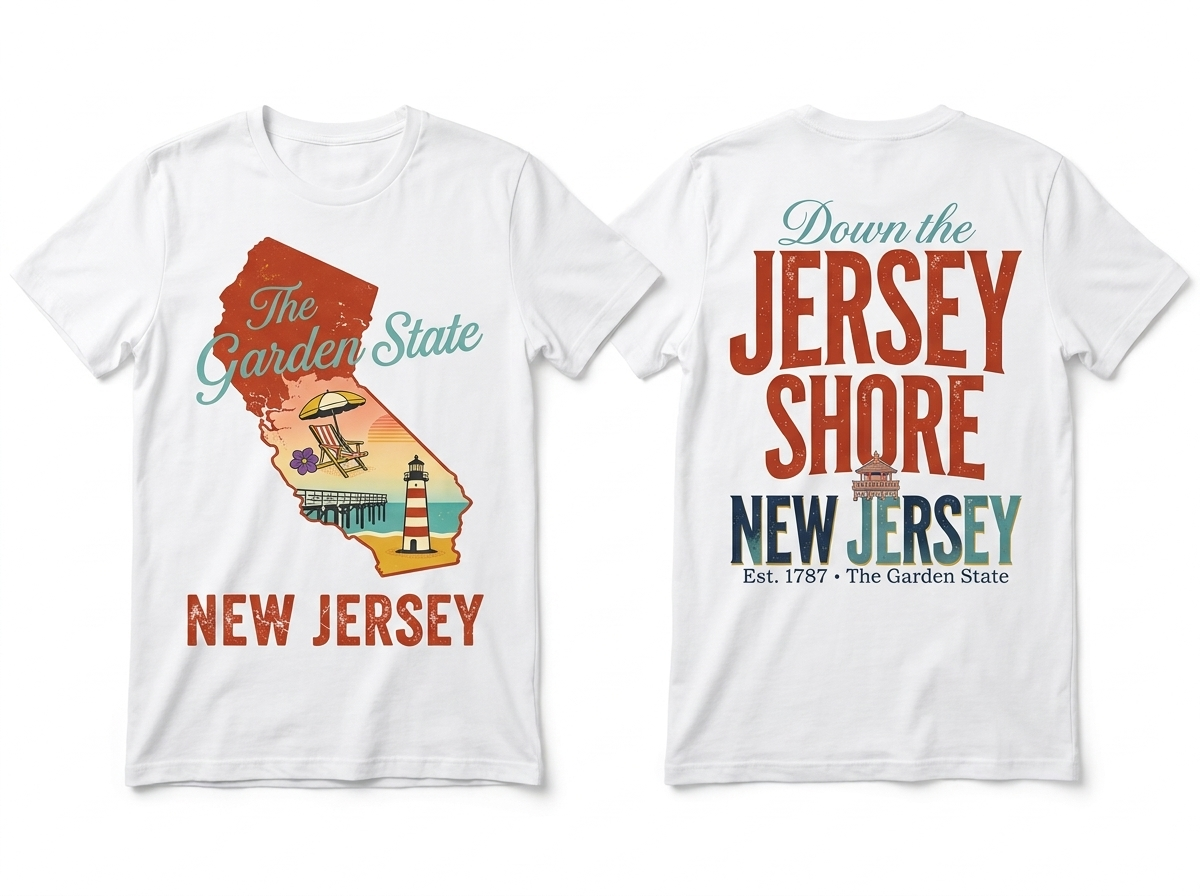 New Jersey flat lay mockup