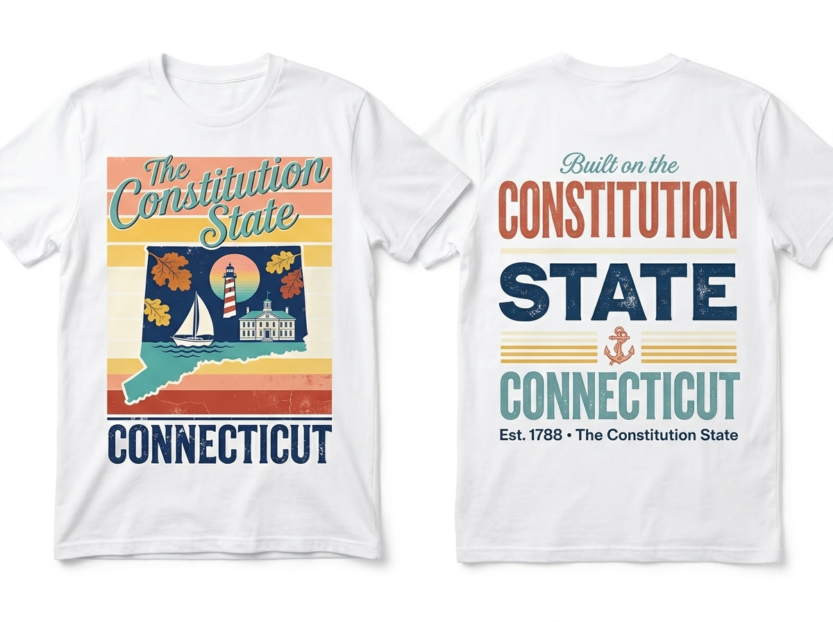 Connecticut flat lay mockup