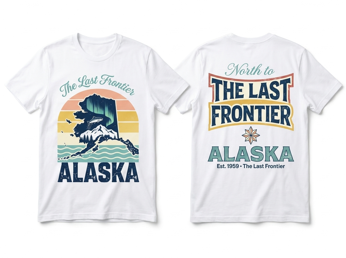 Alaska flat lay mockup