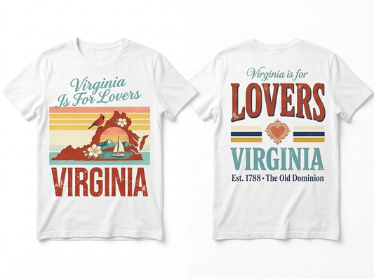 Virginia flat lay mockup