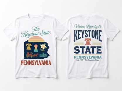 Pennsylvania flat lay mockup