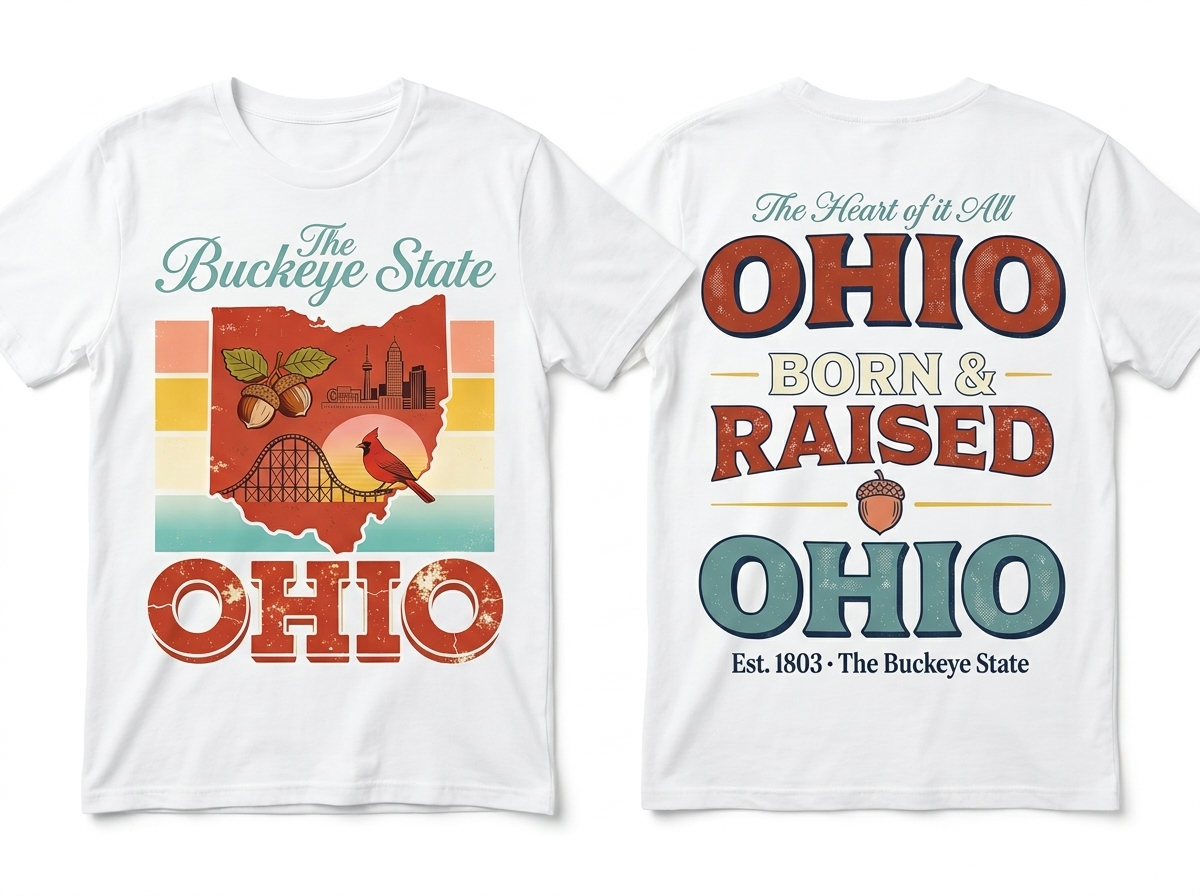 Ohio flat lay mockup