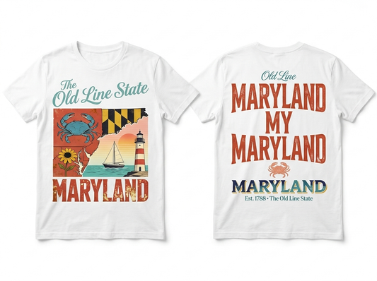 Maryland flat lay mockup