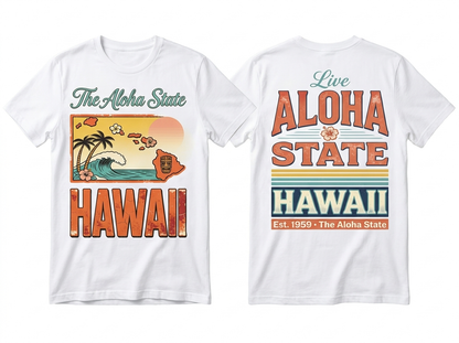 Hawaii flat lay mockup