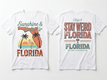 Florida flat lay mockup